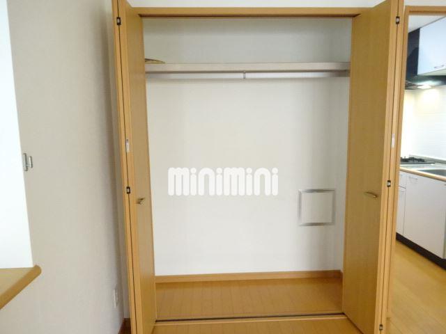 収納　洋服をかけられ、上には荷物を置けます。