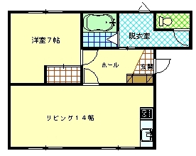 コーポラフカの間取り