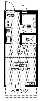 ハイツ野塩の間取り