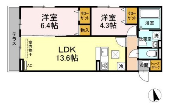 セジュール西台5の間取り