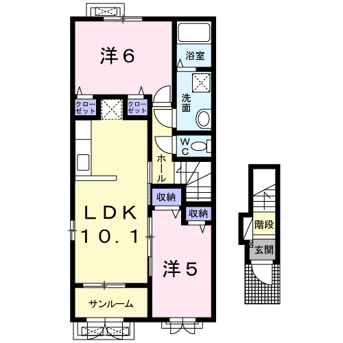 ECLAT　EASTの間取り