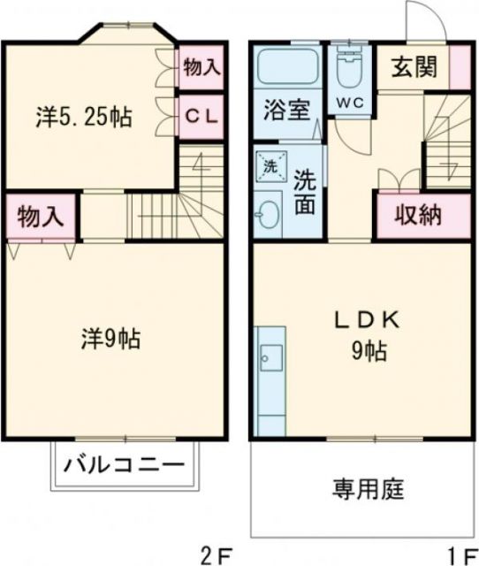 モンターニュII番館の間取り