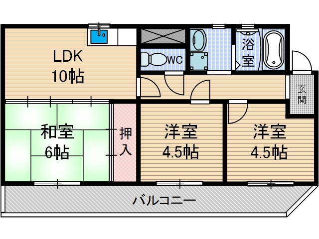 コンプリーション1の間取り