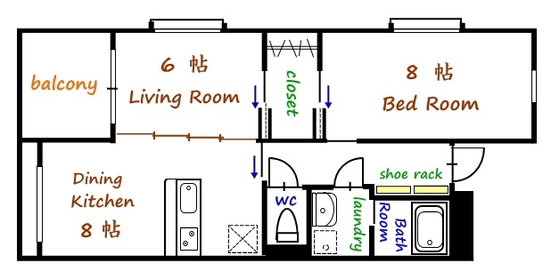 マンション小林の間取り