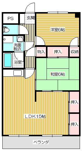 メゾンポプラの間取り