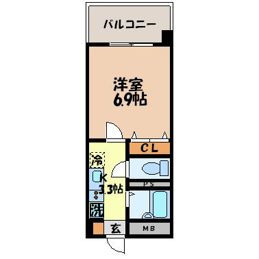 アンプ・ルール・べトン扇町の間取り