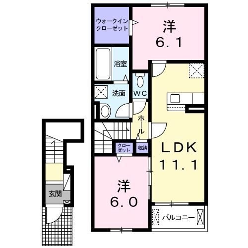 ＷｅｓｔｅｒｌｙＧａｒｄｅｎIIの間取り