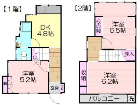 兵庫県神戸市中央区山本通４（一戸建）の賃貸物件の間取り