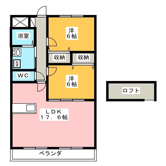 ルネスガーデンコートの間取り