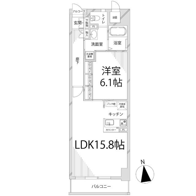 キャッスルコート博労町の間取り