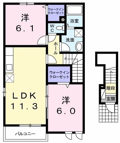 サウス眞島の間取り