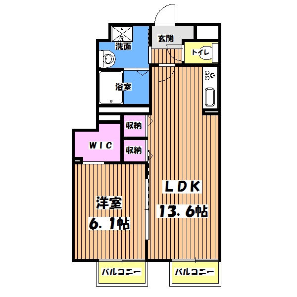 アドシール幸の間取り