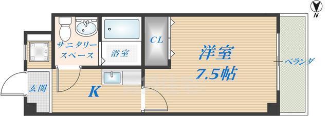 東大阪市中小阪のマンションの間取り