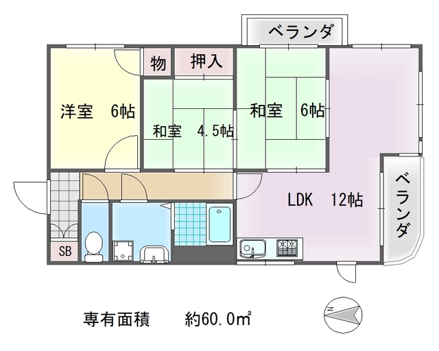 アルカサール葉山の間取り