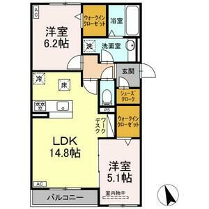 D-ROOM福光東　EASTの間取り