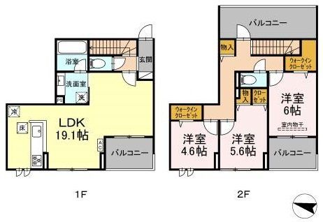 横浜市神奈川区神大寺のアパートの間取り