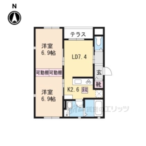 ユアメゾン御所西の間取り