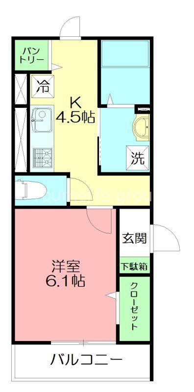 D-room浜町の間取り