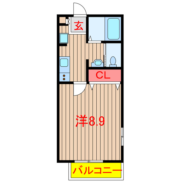 【船橋市二和東のアパートの間取り】