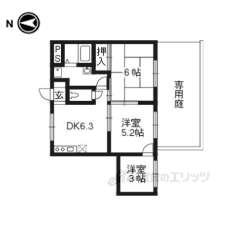 上阿達谷口マンションの間取り