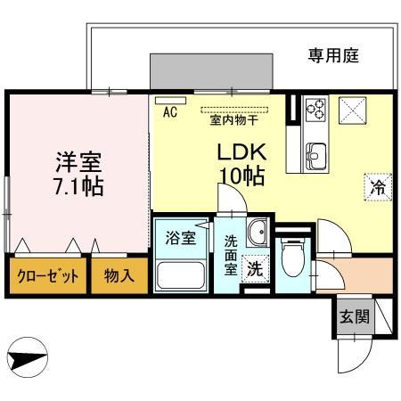 メゾンシャルム春日の間取り