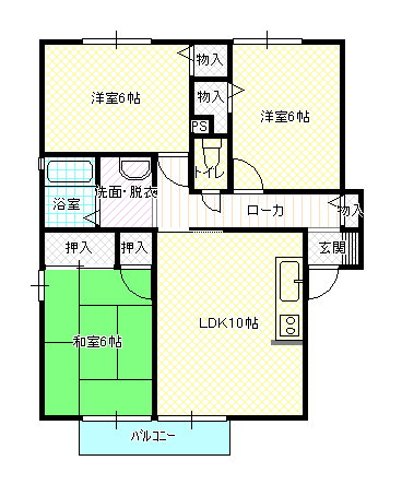 セジュールNの間取り