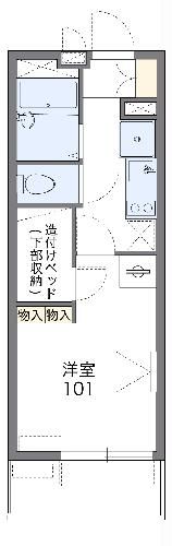 京都市下京区月見町のマンションの間取り