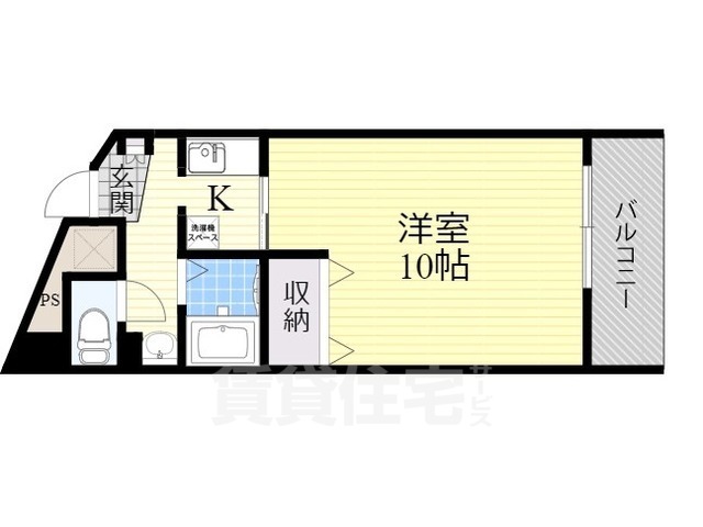 吹田市青葉丘北のマンションの間取り