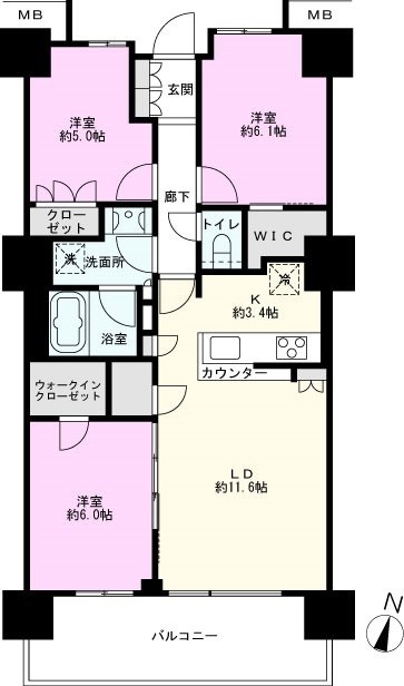 大宮スカイ＆スクエア　ザ・タワーの間取り