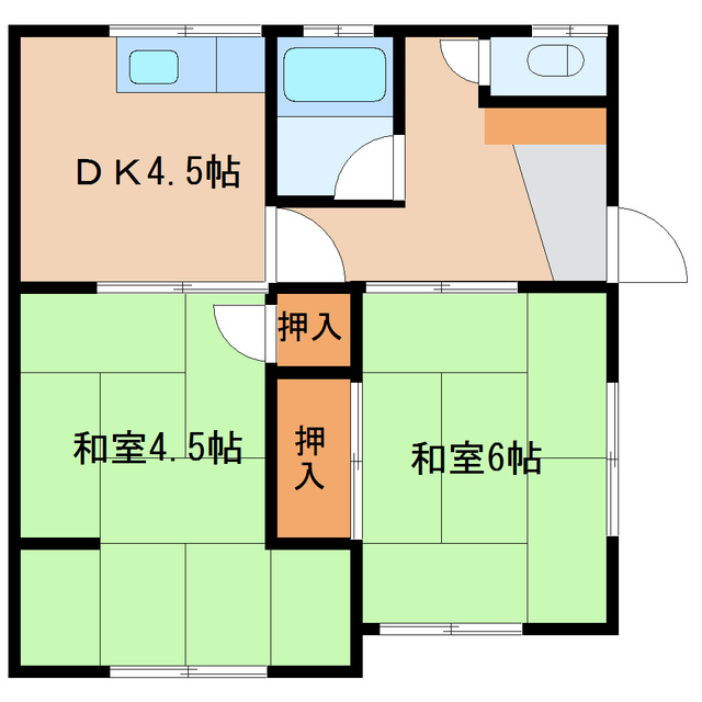 深見アパートの間取り