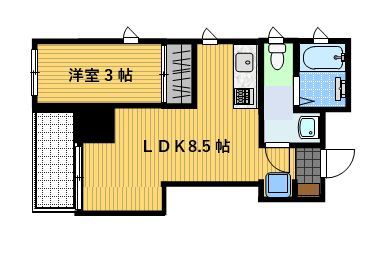 長崎市平野町のマンションの間取り