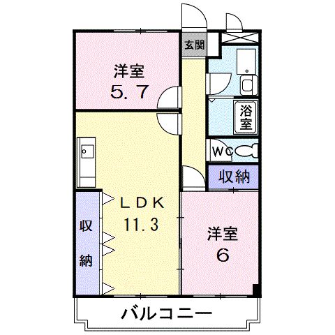 ニューマリッチ石崎の間取り