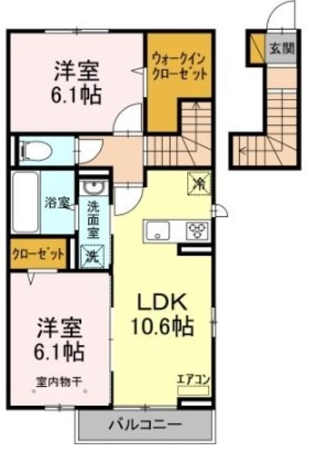 ファミールAの間取り