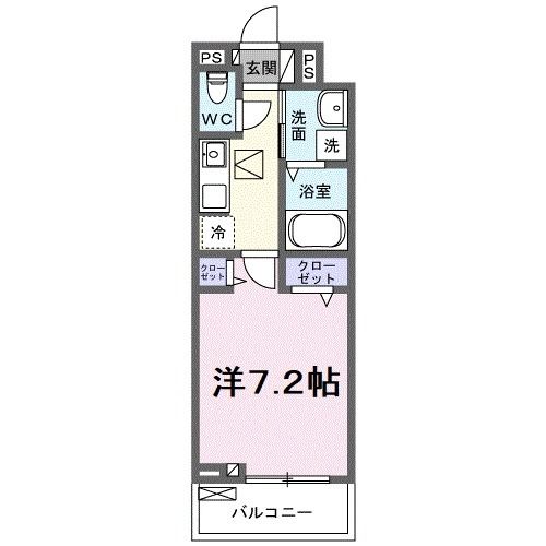 桜井市大字東新堂のアパートの間取り