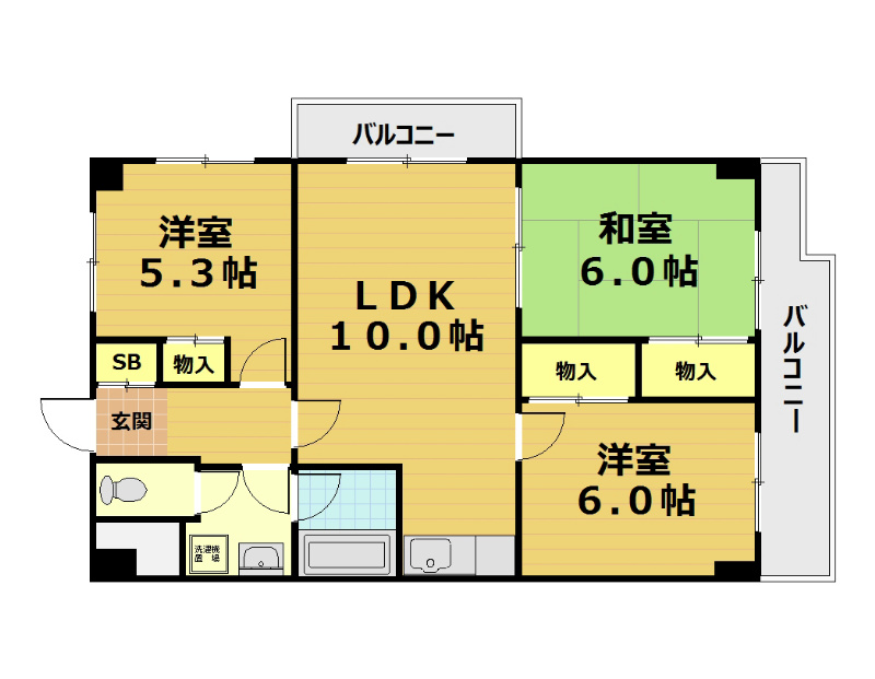 ボナセーラ竹田の間取り