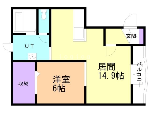 河東郡音更町宝来東町南のアパートの間取り