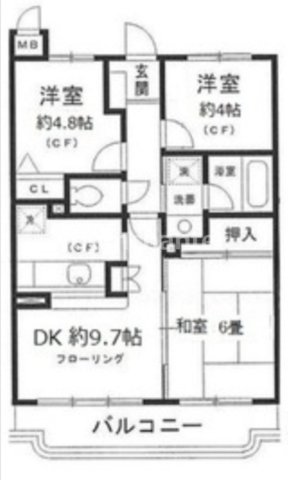 【サンガーデン片倉の間取り】