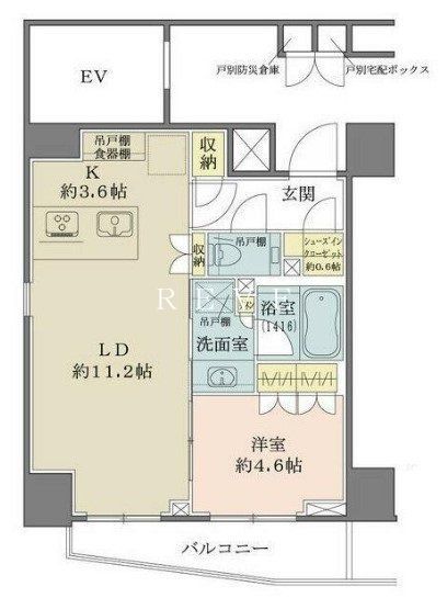 港区北青山のマンションの間取り