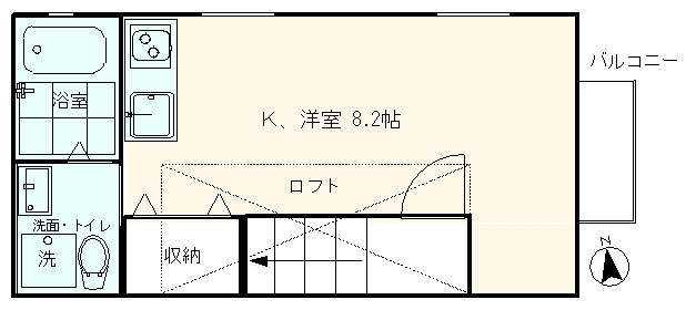 GREEN HOUSE　東山町の間取り