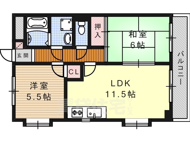 名古屋市港区幸町のマンションの間取り