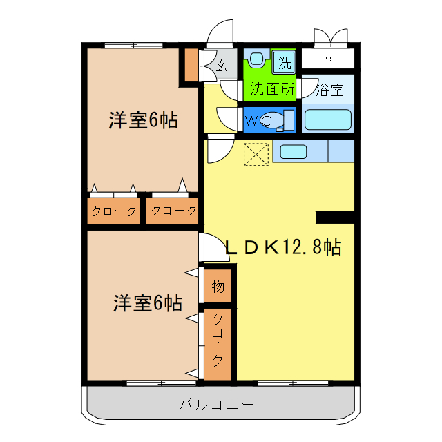 ハーブメゾン井川の間取り