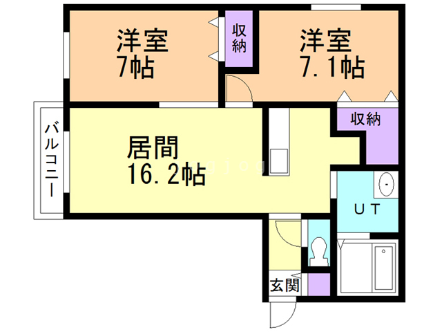 山弘プレイスIIの間取り