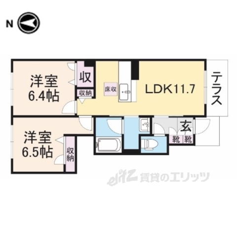 シャーメゾン畠田の間取り