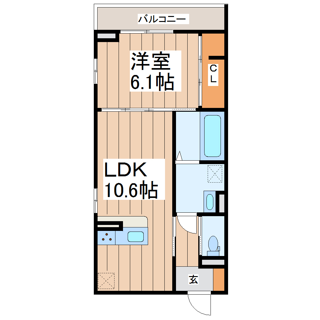 ブリックス北仙台の間取り