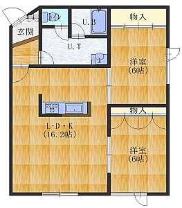 アル東浜の間取り