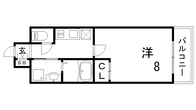 ウエンズ神戸の間取り