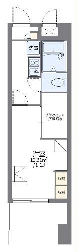 レオパレス国泰寺の間取り