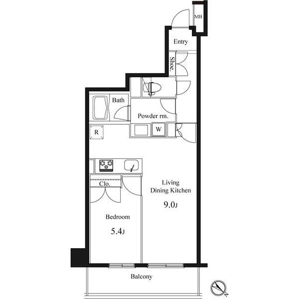 プライマル小石川の間取り