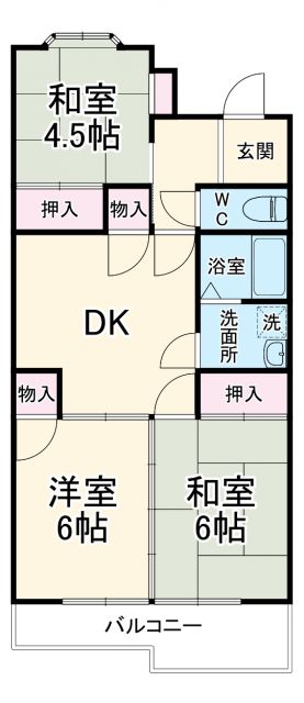 名古屋市守山区新城のマンションの間取り