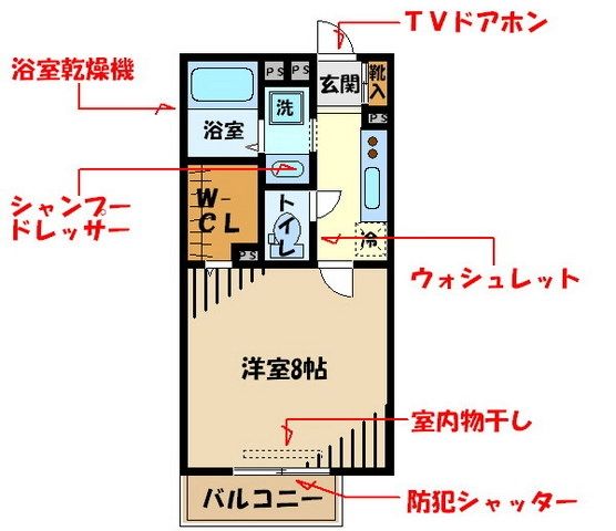 ニコール河辺の間取り